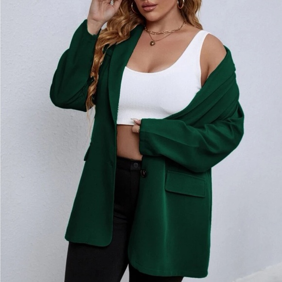 Classic plus size blazer jacket - Picture 3 of 16